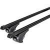 Lampa NORDRIVE N15030 Rail-Top, Coppia Barre portatutto in Acciaio - M - 120 cm