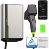 Green Cell GC HabuDen Wallbox 22kW 32A 7,5m NFC Tipo 2 Cavo di Ricarica EV Caricabatterie con GC App Bluetooth WiFi Compatibile con Tutte Le Auto Elettriche Ricarica con 22kW / 11kW / 7,2kW / 3,6kW