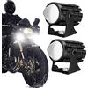 Maodom Lampade ausiliarie per Moto, faretti ausiliari per Moto, faretti a LED, per Biciclette, Camion, Auto, luci Rotonde per Guida Fuoristrada