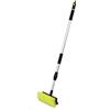 TOP DRIVE IDROSPAZZOLA SPAZZOLONE Lavaggio Pulizia E Cura Camper Camion Auto SUV. TELESCOPICO, ANTIGRAFFI Asta con Tubo AD INNESTO RAPIDO MANICO1.20 ALLUNGHABILE 2,30 Spazzola 27X15 CM (Completo)