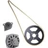 Vomeko Minimoto Pocket Bike Parts Set Scatola Ingranaggi Tamburo Frizione 47cc 49cc con Tamburo Frizione 6T E Kit Pignone Catena Posteriore, Catena 25H Per Minimoto, Pignone 68T Per Motori a 2 Tempi