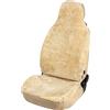 WALSER Coprisedile auto in pelle di agnello Zoya, 100% pelle di agnello coprisedile per auto, 1 pezzo di cuoio d'agnello coprisedili veicolo sedili anteriori beige