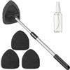 Generic Strumento per la pulizia dei finestrini 'auto, strumento di pulizia del parabrezza con flacone spray, kit di lavaggio per la pulizia dei finestrini 'auto, forte assorbente, estensibile per una
