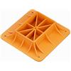 Wiltec Piastra di appoggio per binda, base antisprofondamento per martinetto Hi-Lift 29 x 29 cm, base per Farm Jack in plastica, piastra base fuoristrada