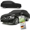 WALSER Premium Telo Copriauto da Interno Stretch Plus - Elasticizzato e Antipolvere, Morbido per Uso Interno, Copertura Protettiva per Auto Station Wagon, Misura 5, Nero