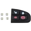 Sharplace 4 Button Remote Key FOB Caso Gomma Pad per Jaguar X Type XF E S