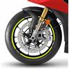 labelbike Adesivi Moto Cerchi Ruote 17 Compatibile con Triumph