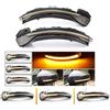Car Passion Indicatore di direzione Freccia Specchietto laterale LED Compatibile con Audi A3 8V 2013-2019 Luce Dinamico Progressivo Fumè Nero Side Marker Dynamic (Audi A3)