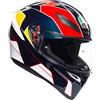 AGV CASCO K1 MULTI PITLANE BLUE/RED/YELLOW MS