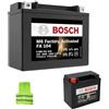 CLICK & GO COMPATIBILE CON TRIUMPH Bonneville T100 865 per anno 2005 al 2015 BATTERIA YTX12-BS BOSCH FA104 YTX12-4 FORNITA CARICA E PRONTA PER L'USO BATTERIE 10AH AMPERE 12 VOLT 150X87X130MM