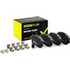 RIDEX PLUS 402B0500P Set d'assale Kit pastiglie freni Anteriore con accessori con foglio adesivo con bulloni/viti con lamierino anticigolío Compatibilità con VW Golf VII Hatchback 5G1, BQ1, BE1, BE2