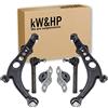kW&HP KIT 6PZ BRACCI BRACCETTI + COPPIA SUPPORTI BARRA + TESTINE STERZO DX/SX PER IDEA MUSA YPSILON