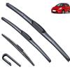 TOLUXY Kit di spazzole tergicristallo anteriori e posteriori per auto compatibili con Honda Fit Jazz 1 2002-2008, spazzola per parabrezza, 20+16+14