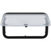 NadineDutol Finestra per roulotte, 700 x 400 mm, finestra laterale, finestra per camper con tenda avvolgibile integrata e zanzariera, set di finestre in vetro acrilico per roulotte e camper