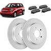 OP Kit dischi 251mm e pastiglie freno posteriori compatibile con Fiat 500L 2012+