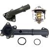 JGUYC Alloggiamento termostato liquido di raffreddamento motore for H//y//u//n//d//a//i i10 PA 1.1 1.1 GPL 2011 2012 2013, OEM: 25600-02870 2562202566 25500-02800 25632-02766(3pcs)
