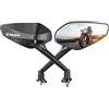 VQLDPX Retrovisore regolabili Specchietto Retrovisore Laterale Per Moto Per Yamaha TMAX530 Tmax500 Tmax560 T-MAX 560 T-MAX 530 T-MAX 500 TMAX 530 500 560 Specchietti Moto Manubrio(Colore 4)