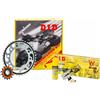 Generico KIT TRASMISSIONE CATENA CORONA PIGNONE DID PREMIUM COMPATIBILE PER HONDA INTEGRA 700 2012 2013 PER NC 700 DCT S - X 2012