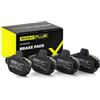 RIDEX PLUS 402B0042P Set d'assale Kit pastiglie freni Anteriore con bulloni/viti Compatibilità con FORD KA RU8