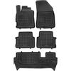 MTM Tappetini Gomma per Dacia Jogger 7 posti 2022- Design a Vaschetta, su Misura con Bordi Rialzati cod. 3D 10062