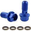 iSpchen Bullone Banjo M10,1 Paio Di Vite Pinza Freno Moto Freno Moto Viti Tubo Bulloni Per Freno Moto Raccordo Freno In Alluminio Bullone Banjo Banjo Bulloneria E Rondelle Per Cilindro Maestro M10 X1.25
