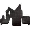 F-CORE Tappetini copricofani camion compatibile per IVECO STRALIS 01.02-12.12 MANUAL ACTIVE SPACE NERO/ROSSO