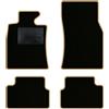 QUEMAR Tappetini Auto compatibili con MINI Clubman I R55 2007-2015/ Kit Tappeti Moquette e Gomma su Misura (Set 2 Anteriori + 2 Posteriori) / Ricami e Colori Personalizzati (Bordo Beige, 0 Ricami)