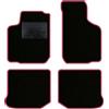 QUEMAR Tappetini Auto compatibili con Golf IV 1997-2006 / Kit Tappeti in Moquette e Gomma su Misura (Set 2 Anteriori + 2 Posteriori) / Ricami e Colori Personalizzati (Bordo Fucsia, 0 Ricami)