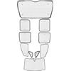 Aokvoh Tendine Parasole Per VW Per Caddy 2K Per VW Per Maxi MK3 2004-2019 Parasole Per Finestrini Auto Anti-UV Oscuranti Camper Parasole Auto(All Windows)