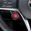 AUTO-spro Per Romeo Giulia Stelvio 2017-2019 ABS Plastica Auto Start Engine Stop Cover Trim Accessori (nero)