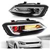 VLAND Motor VLAND - Faro con occhi demoni, compatibile con Polo 5/Polo 6R 6C 2009-2017 [Non adatto per GTI], 1 set