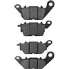 AHL Compatibile con pastiglie freno anteriore e posteriore per moto YAMAHA GPD 125 A - N-MAX/2DS1 2015-2017