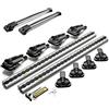 CHROMEMASTER TURTLE AIR1 | Barre Portatutto, Portapacchi, Barre da Tetto | Compatibile con Dacia Duster 2014-2017; Viene utilizzato per il montaggio di box da tetto, portabiciclette, scale | Struttura alluminio;