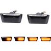 Hacreyatu Dinamici LED Indicatore di direzione laterale per Insignia Astra H Zafira B Corsa D For C*hevrolet Cruze (Nero)