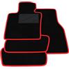 Somer Car Kit Tappetini Auto compatibili con Mini Cooper-One F66 3 posti 2024-2026 | Set Tappeti in Moquette, Tappeto auto su misura, bordo rosso