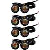 ISTOVO 8 PZ Car 12V 23Mm Dual Color Switchback 4014 12 LED Drl Eagle Eye Daytime Light