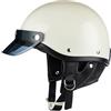 lisutupode Casco per moto aperti a faccia, mezza shell dei caschi motociclistici | Caschi da moto per uomini - Comodo elegante mezzo cappuccio protettivo per l'da gare di neve scooter