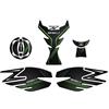 Paraserbatoio.it ADESIVO RESINATO EFFETTO 3D, PER MOTO COMPATIBILE CON KAWASAKI Z650 (Metallic Spark Black, Kit Completo)