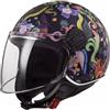 LS2, Casco Moto Jet SPHERE LUX BLOOM Matt Blue Pink, L