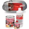 POWER TANK - Trattamento Serbatoio Moto (20/25 Litri) Kit Medio Medium 700 gr per Interno Serbatoi Benzina Elimina la Ruggine Ripara Protegge Arrugginito da Moto di Auto d'Epoca con Antiruggine