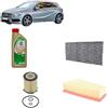 OP Kit tagliando + 6L Olio Edge 5W30 LL per Classe A W176 Benzina dal 2012 al 2018