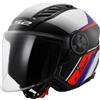 LS2, Casco Moto Jet AIRFLOW II Rush white blue red, S