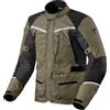 REV'IT! Revit Voltiac 3 H2O Giacca tessile moto, verde/grigio, M