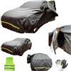 CLICK&GO COMPATIBILE CON MERCEDES S SEC 400 Coupé 4Matic Premium TELO COPRIAUTO CAPPOTTA IMPERMEABILE FELPATA COPERTURA PER AUTO PVC STRISCE FLUO TG.XL 533X196X145CM ESTATE INVERNO