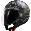 LS2, Casco Moto Jet SPHERE LUX II MAXCA Black H-V Yellow, M