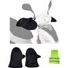 CLICK & GO COMPATIBILE CON YAMAHA X-MAX 400 COPRIMANOPOLE COPRIMANI IN NEOPRENE IMPERMEABILE PER MANOPOLE DA MANUBRIO MOTO SCOOTER FACILE MONTAGGIO