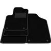 Generico Tappetini compatibili con Fiat 500 Hybrid 2020-2025, kit tappetini auto personalizzati, set tappeti in moquette, bordo nero, no ricamo.