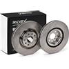 RIDEX 82B0210 2x Disco freno Anteriore senza viti/bulloni Compatibilità con VW Golf VII Hatchback 5G1, BQ1, BE1, BE2