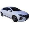 J&J AUTOMOTIVE HEKO Deflettori per Hyundai Ioniq 2017-2019, 4 pezzi | 4 deflettori HEKO per Hyundai Ioniq, PMMA 3 mm, fumé, canale del finestrino.