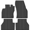 Gledring Tappetini in gomma compatibile con Volkswagen Caddy V MPV 2020- & Ford Tourneo Connect (L1/L2) 2022- (Profilo T 4-parti + clip di montaggio)